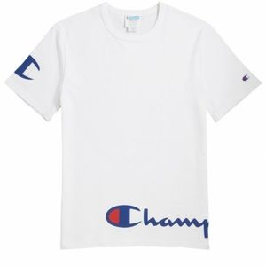 🆕Champion Wrap Around Script White Short Sleeve T-Shirt Size Medium Mens